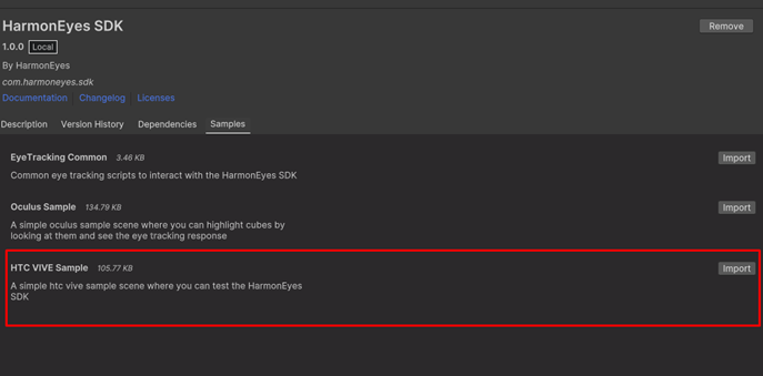 HTC Vive Focus 3 Sample