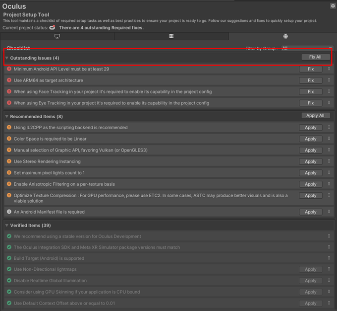 Meta Quest Pro Sample